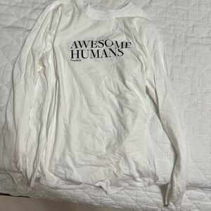 Figs White Long Sleeve Tee